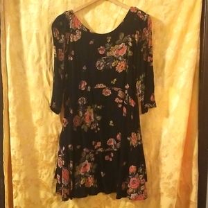 Free People Floral rayon dress